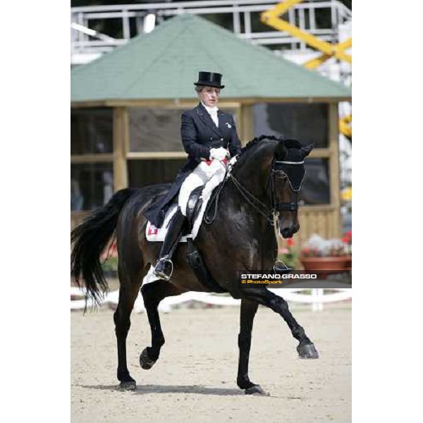 Silvia Ikle on Salieri 3rd classified in the Gran Prix de Dressage at the european dressage championship 2007 La Mandria, 31st august 2007 ph. Stefano Grasso