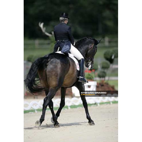 Silvia Ikle on Salieri 3rd classified in the Gran Prix de Dressage at the european dressage championship 2007 La Mandria, 31st august 2007 ph. Stefano Grasso