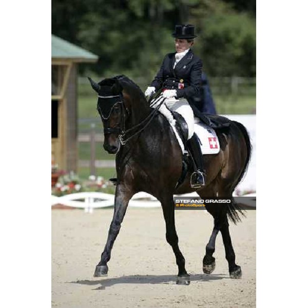 Silvia Ikle on Salieri 3rd classified in the Gran Prix de Dressage at the european dressage championship 2007 La Mandria, 31st august 2007 ph. Stefano Grasso