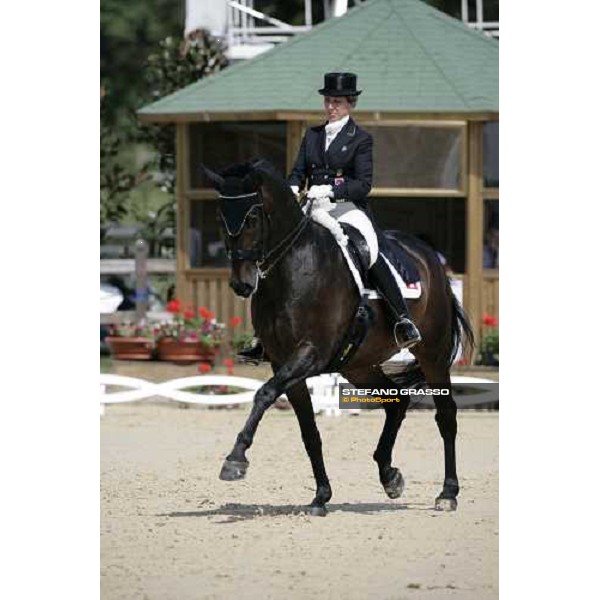 Silvia Ikle on Salieri 3rd classified in the Gran Prix de Dressage at the european dressage championship 2007 La Mandria, 31st august 2007 ph. Stefano Grasso