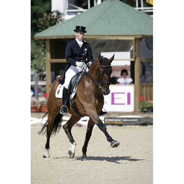 Isabelle Werth on Satchmo 78 2nd classified in the Gran Prix de Dressage at the european dressage championship 2007 La Mandria, 31st august 2007 ph. Stefano Grasso