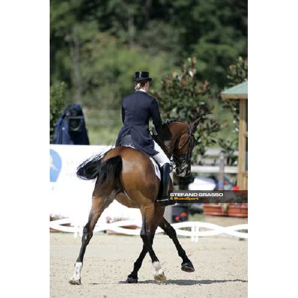 Isabelle Werth on Satchmo 78 2nd classified in the Gran Prix de Dressage at the european dressage championship 2007 La Mandria, 31st august 2007 ph. Stefano Grasso