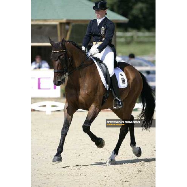 Isabelle Werth on Satchmo 78 2nd classified in the Gran Prix de Dressage at the european dressage championship 2007 La Mandria, 31st august 2007 ph. Stefano Grasso