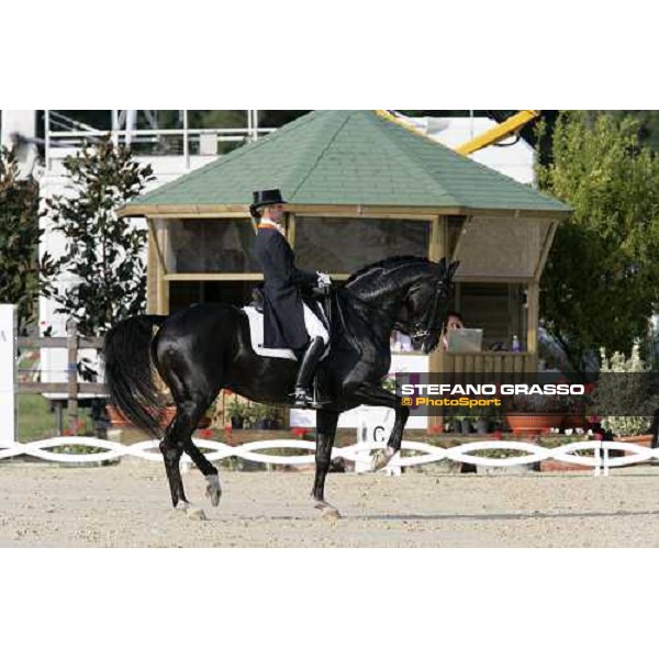 Anky Van Grunsven on Keltec Salinero during her performance at the dressage european championship 2007 La Mandria, 1st sept. 2007 ph. Stefano Grasso