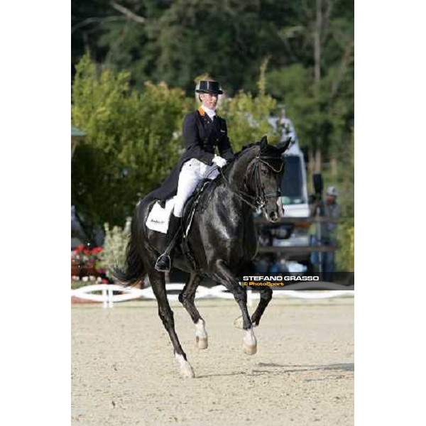 Anky Van Grunsven on Keltec Salinero during her performance at the dressage european championship 2007 La Mandria, 1st sept. 2007 ph. Stefano Grasso