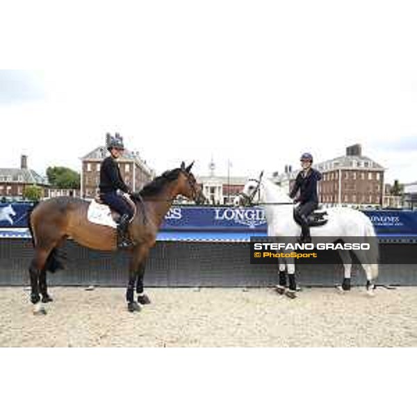 LGCT of London warming up in the main arena London,3rd august 2017 ph.© Stefano Grasso/LGCTLGCT of London warming up in the main arena - Alicia Aitkenn Store and Tess Carmichael London,3rd august 2017 ph.© Stefano Grasso/LGCT