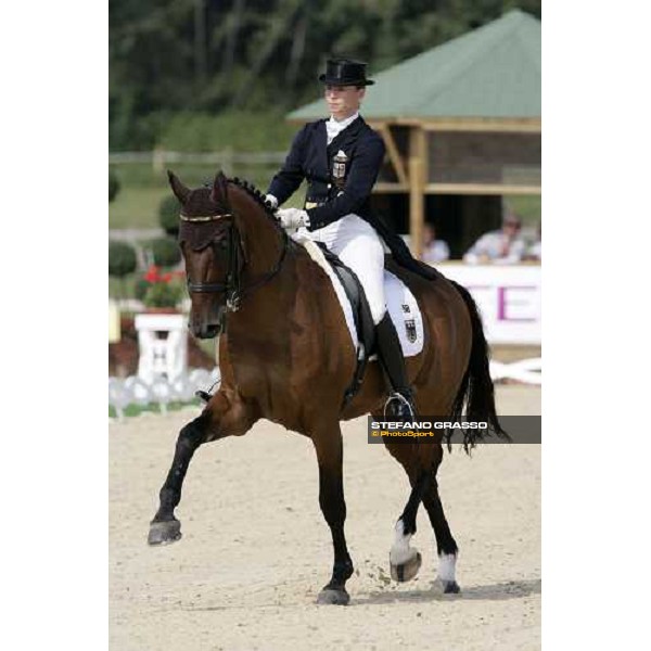 Isabell Werth on Satchmo 78 silver medalist of Gran Prix Kur at the Fei European Dressage Championship LA MANDRIA-Venaria Reale-Druento (TO) - 2nd sept. 2007 ph. Stefano Grasso