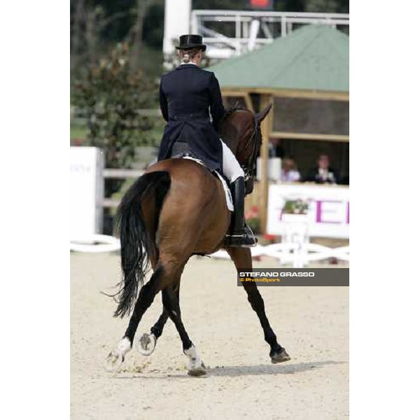 Isabell Werth on Satchmo 78 silver medalist of Gran Prix Kur at the Fei European Dressage Championship LA MANDRIA-Venaria Reale-Druento (TO) - 2nd sept. 2007 ph. Stefano Grasso