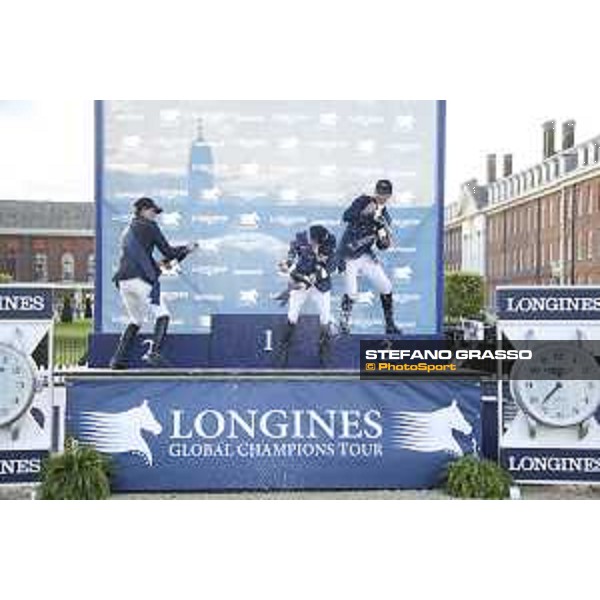LGCT of London - Grand Prix - Prize giving ceremony - Champagne celebrations - London,5th august 2017 - ph. Stefano Grasso/LGCT