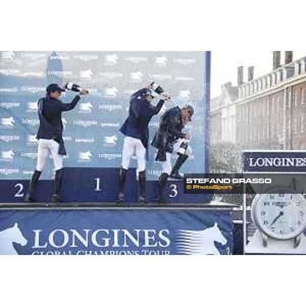 LGCT of London - Grand Prix - Prize giving ceremony - Champagne celebrations - London,5th august 2017 - ph. Stefano Grasso/LGCT