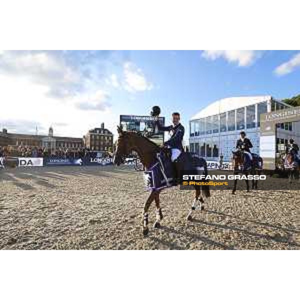 LGCT of London - Grand Prix - Prize giving ceremony - Scott Brash on Hello Forever wins the LGCT Grand Prix of London presented by Sapinda - London, - 5 August 2017 - ph.Mario Grassia/LGCT