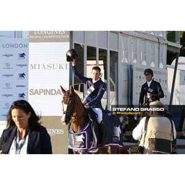 LGCT of London - Grand Prix - Prize giving ceremony - Scott Brash on Hello Forever wins the LGCT Grand Prix of London presented by Sapinda - London, - 5 August 2017 - ph.Mario Grassia/LGCT