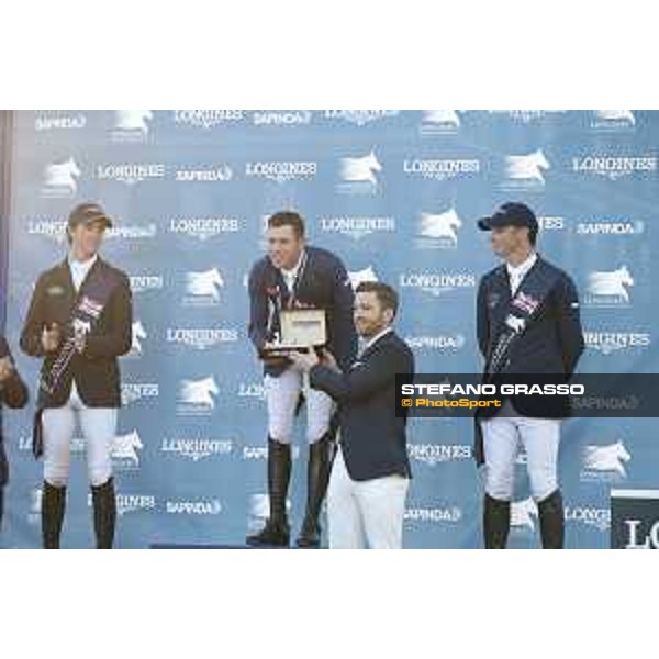 LGCT of London - Grand Prix - Prize giving ceremony - Scott Brash on Hello Forever wins the LGCT Grand Prix of London presented by Sapinda - London, - 5 August 2017 - ph.Mario Grassia/LGCT