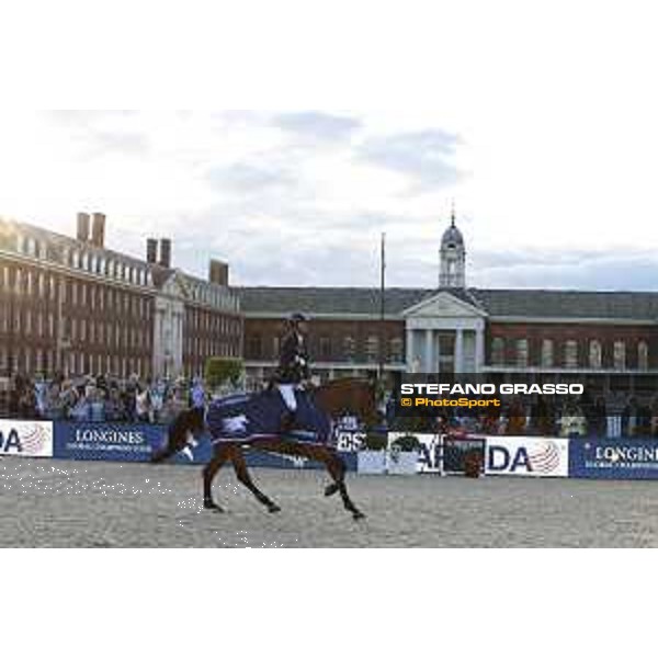 LGCT of London - Grand Prix - Prize giving ceremony - Scott Brash on Hello Forever wins the LGCT Grand Prix of London presented by Sapinda- London, - 5 August 2017 - ph.Mario Grassia/LGCT