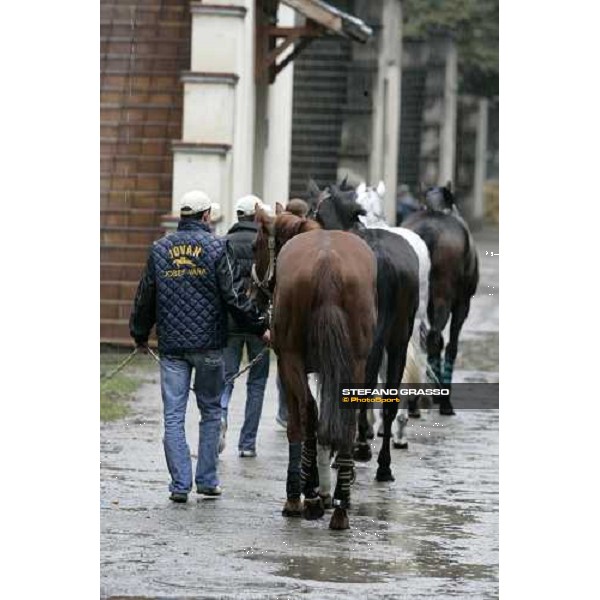Pessoa, Vernar and Piedmont arrives at Merano under the rain Merano Maia, 28th sept.2007 ph. Stefano Grasso