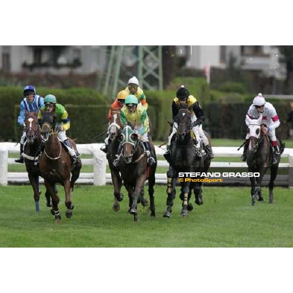 2nd from right Raffele Romano on Fatal Mac winner of the LXIII Premio delle Nazioni - Cross Country Merano Maia, 28th sept. 2007 ph. Stefano Grasso