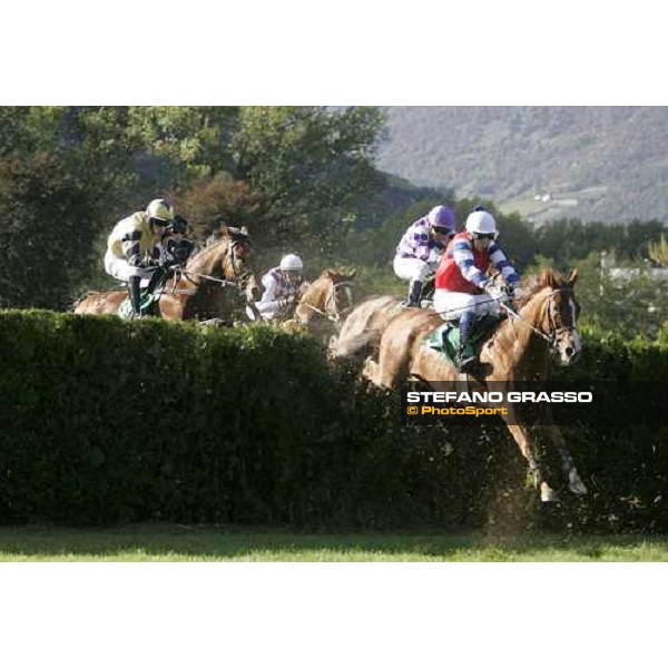 Raffaele Romano on Halling Joy jumps during the 68¡ Gran Premio Merano Forst Merano Maia, 30th sept. 2007 ph. Stefano Grasso
