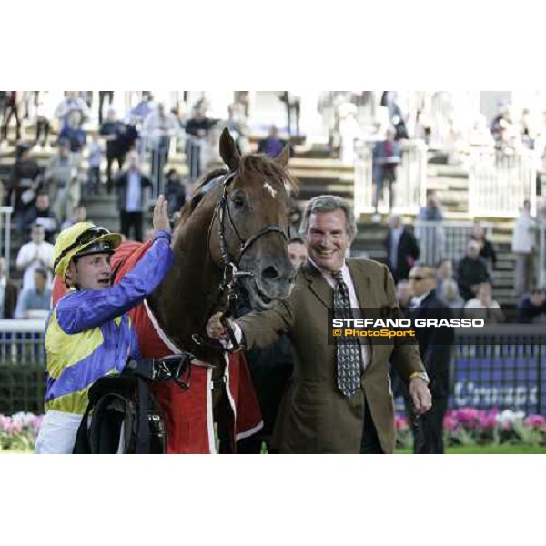 the winning connection of Prix de la Foret Casino Barriere de Biarritz -Toylsome with Stephan Pasquier and Baron Georg von Ullmman Paris, Longchamp, 6th october 2007 ph. Stefano Grasso