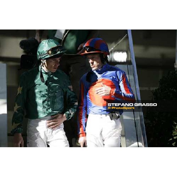 Frankie Dettori and Kieren Fallon Paris Lonchamp, 6th october 2007 ph. Stefano Grasso