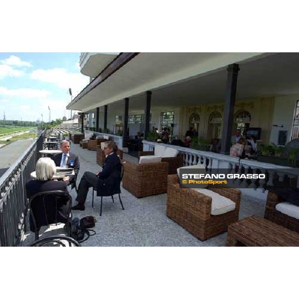 Club House\'s roof San Siro race track Milan 23rd may 2004 ph. Stefano Grasso