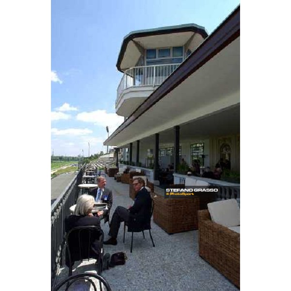 Club House\'s roof San Siro race track Milan 23rd may 2004 ph. Stefano Grasso