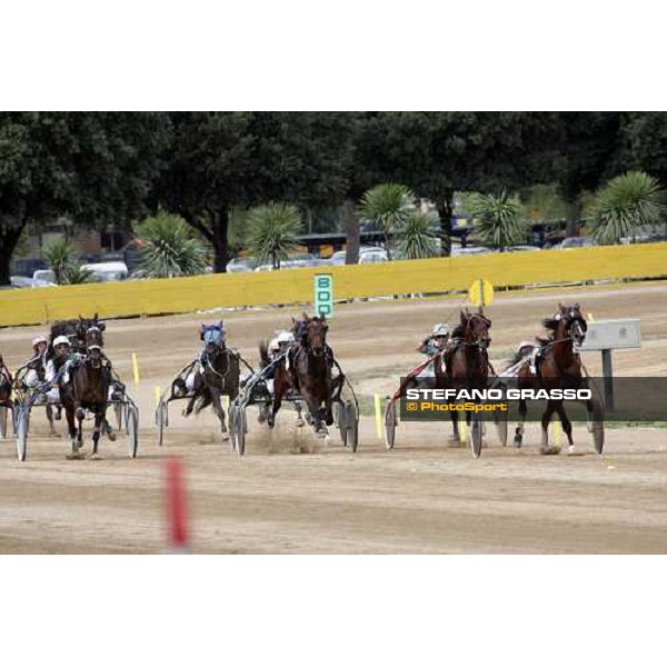 7/10/2007 80¡ Derby Italiano di Trotto. Consolazione. IULIUS DEL RONCO (Pietro Gubellini), ICEMAN BY PASS (Gieseppe Pietro Maisto) e INFATTI NOVEMBER (E. Adielsson).
