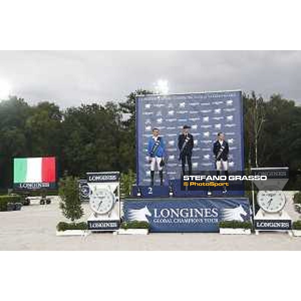 LGCT of Valkenswaard - Grand Prix - The podium: 1st Lorenzo de Luca, 2nd Christian AHlmann and 3rd Maikel van der Vleuten -Valkenswaard, 12nd august 2017 - ph. Stefano Grasso/LGCT