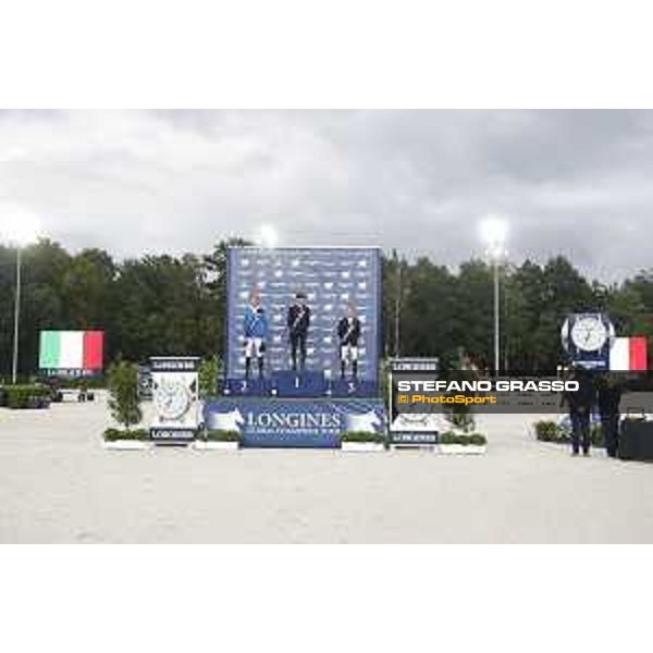 LGCT of Valkenswaard - Grand Prix - The podium: 1st Lorenzo de Luca, 2nd Christian AHlmann and 3rd Maikel van der Vleuten -Valkenswaard, 12nd august 2017 - ph. Stefano Grasso/LGCT