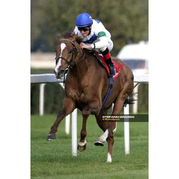 Andreas Starke on Schiaparelli wins the Gran Premio del Jockey Club Milano San Siro, 14th october 2007 ph. Stefano Grasso