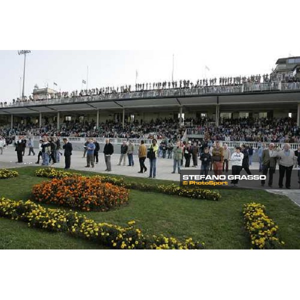 the grandstand of San Siro racetrack Milan San Siro , 14th october 2007 ph. Stefano Grasso