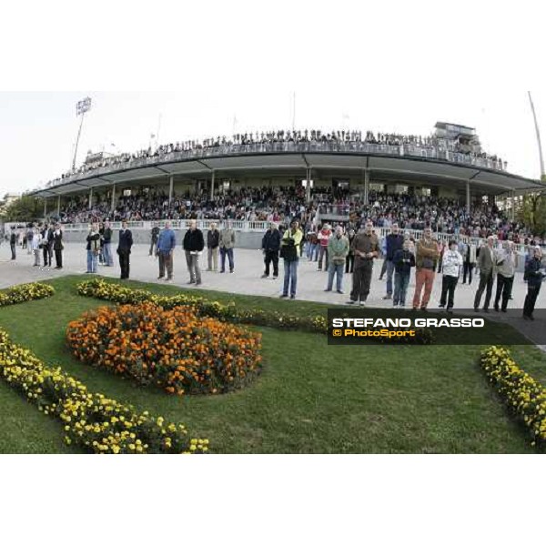 the grandstand of San Siro racetrack Milan San Siro , 14th october 2007 ph. Stefano Grasso
