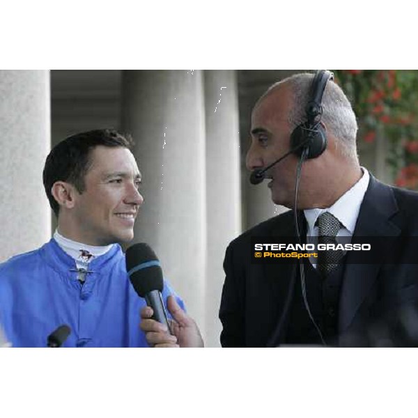 Frankie Dettori interwied by Enrico Querci Milan San Siro , 14th october 2007 ph. Stefano Grasso
