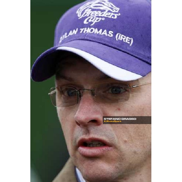 trainer Aidan O\'Brien at Monmouth Park racetrack Monmouth PArk, NJ, 25th october 2007 ph. Stefano Grasso