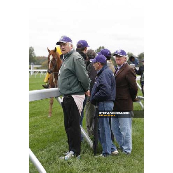 The Balllydoyle team with Aidan O\'Brien and John Magnier check the ground at Monmouth Park racetrack Monmouth PArk, NJ, 25th october 2007 ph. Stefano Grasso