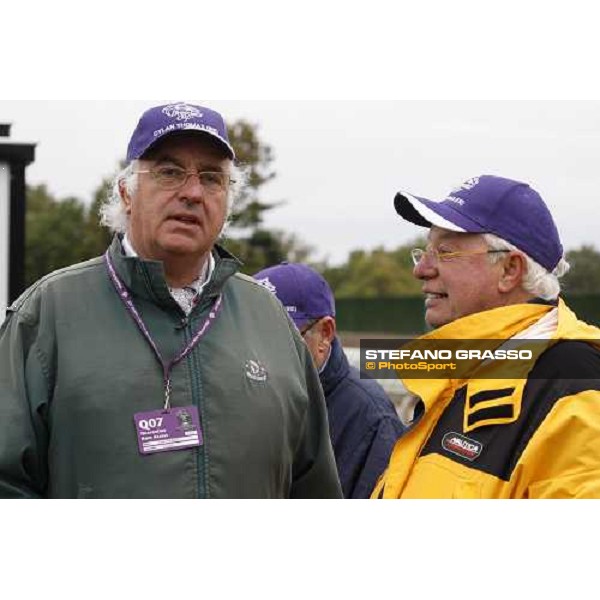 Eugenio Colombo with John Magnier at Monmouth Park racetrack Monmouth PArk, NJ, 25th october 2007 ph. Stefano Grasso