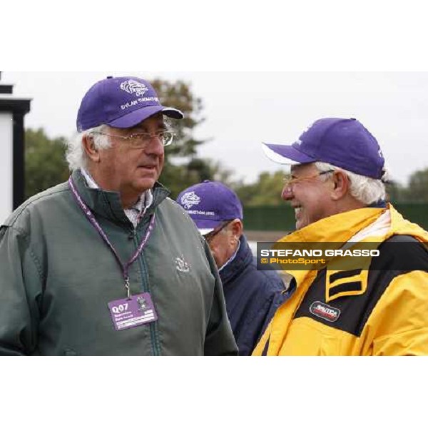 Eugenio Colombo with John Magnier at Monmouth Park racetrack Monmouth PArk, NJ, 25th october 2007 ph. Stefano Grasso