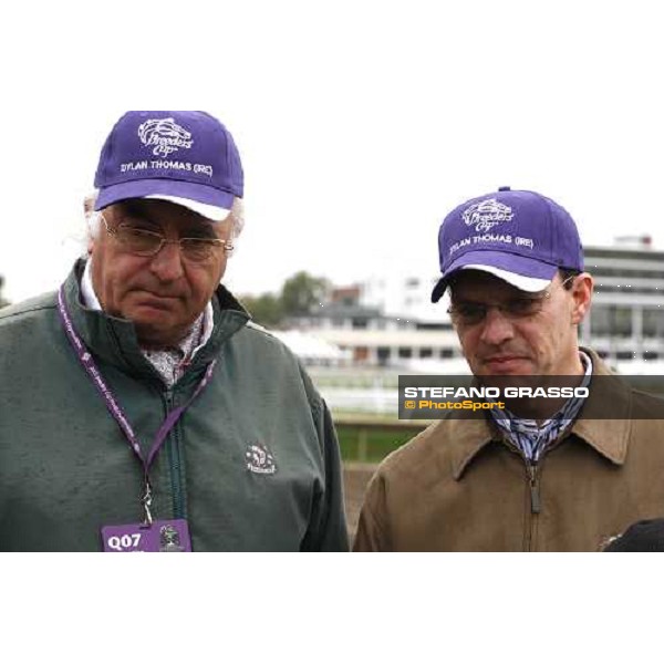 John Magnier and Aidan O\'Brien at Monmouth Park racetrack Monmouth PArk, NJ, 25th october 2007 ph. Stefano Grasso