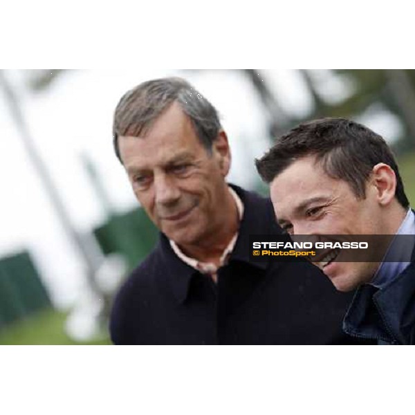 Frankie Dettori with Henry Cecil at Monmouth Park racetrack Monmouth PArk, NJ, 25th october 2007 ph. Stefano Grasso
