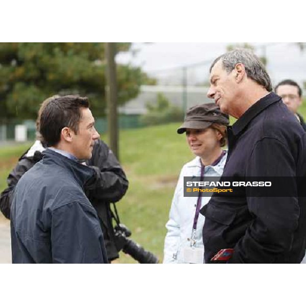 Frankie Dettori with Henry Cecil at Monmouth Park racetrack Monmouth PArk, NJ, 25th october 2007 ph. Stefano Grasso