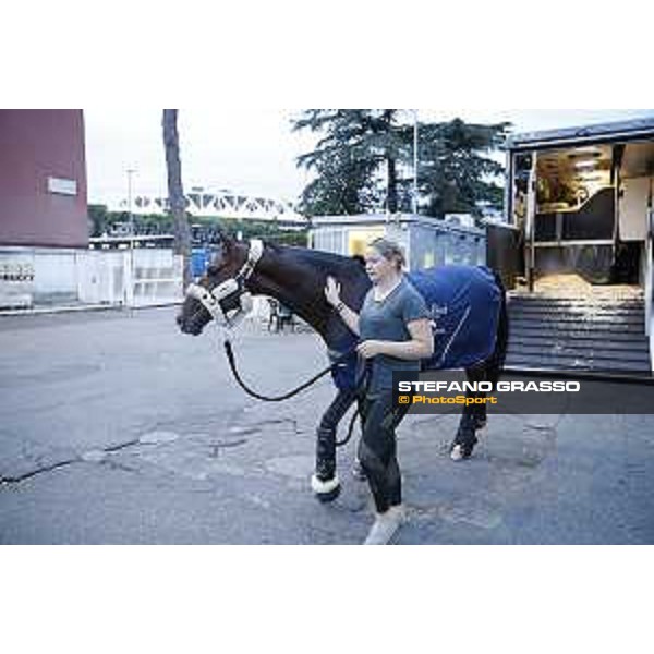 LGCT of Rome - The horse box of Stal Tops arrives at the Stadio dei Marmi - California Rome - Stadio dei Marmi, 18th sep.2017 ph.Stefano Grasso/LGCT