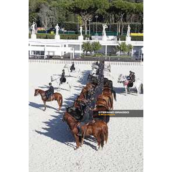 LGCT of Rome - Preparing test of the 4° Reggimento carabinieri a cavallo Rome - Stadio dei Marmi, 19th sep.2017 ph.Stefano Grasso/LGCT