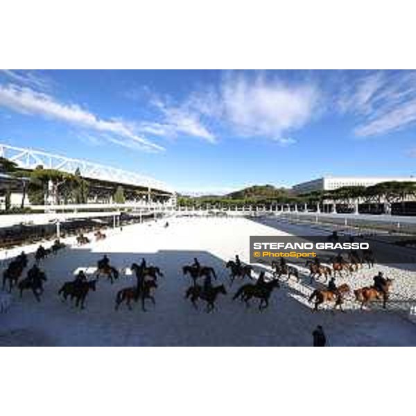 LGCT of Rome - Preparing test of the 4° Reggimento carabinieri a cavallo Rome - Stadio dei Marmi, 19th sep.2017 ph.Stefano Grasso/LGCT