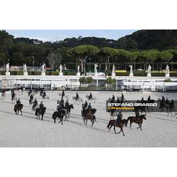 LGCT of Rome - Preparing test of the 4° Reggimento carabinieri a cavallo Rome - Stadio dei Marmi, 19th sep.2017 ph.Stefano Grasso/LGCT