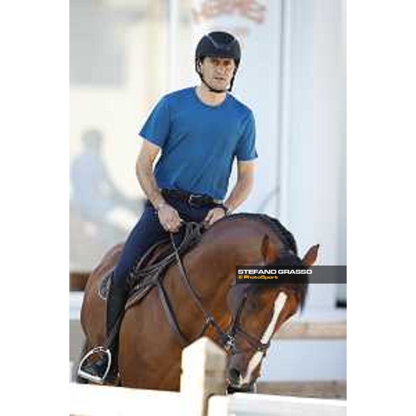 LGCT of Rome - Warm up - Piergiorgio Bucci on Diesel GP du Bois Madame Rome - Stadio dei Marmi, 21st sep.2017 ph.Mario Grassia/LGCT