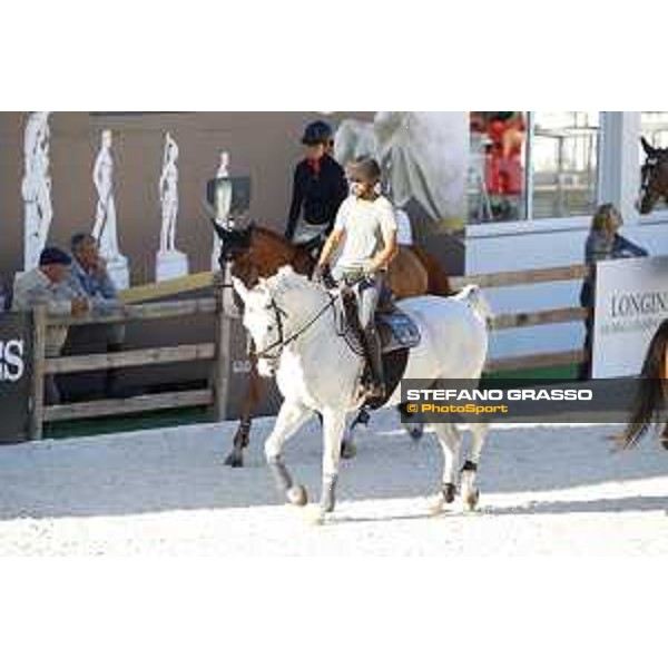 LGCT of Rome - Warm up - Bassem Hassan Mohammed on Argelith Squid Rome - Stadio dei Marmi, 21st sep.2017 ph.Mario Grassia/LGCT
