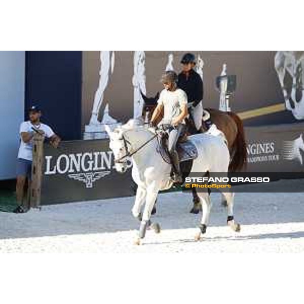 LGCT of Rome - Warm up - Bassem Hassan Mohammed on Argelith Squid Rome - Stadio dei Marmi, 21st sep.2017 ph.Mario Grassia/LGCT