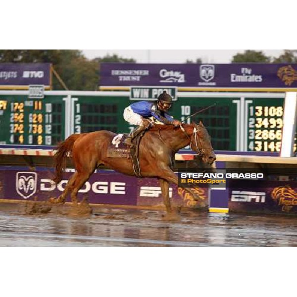 Robby Albarado on Curlin wins the Breeders\' Cup Classic at Monmouth Park racetrack Monmouth Park, 26th october 2007 ph. Stefano Grasso