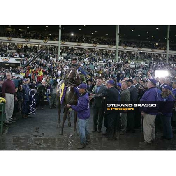 Curlin with his connection in the winner circle after winning the Breeders\' Cup Classic at Monmouth Park racetrack Monmouth Park, 26th october 2007 ph. Stefano Grasso