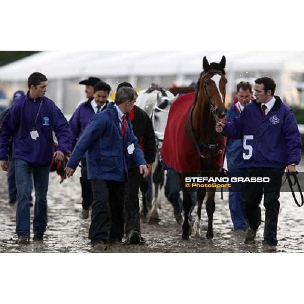 George Washington with his connection before the start of the Breeders\' Cup Classic at Monmouth Park racetrack Monmouth Park, 26th october 2007 ph. Stefano Grasso