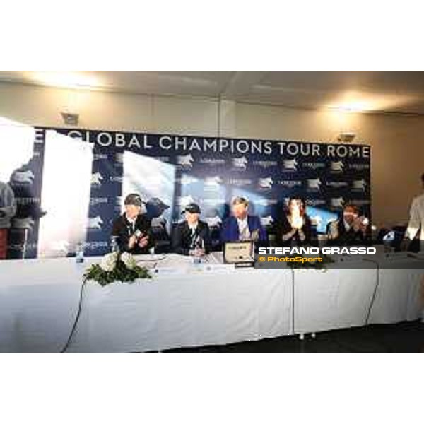 LGCT of Rome - Press conference - Harrie Smolders, Evelina Tovek, Jan Tops, Eleonora Di Giuseppe and Marcus Ehning Rome - Stadio dei Marmi, 23rd september 2017 ph.Mario Grassia/LGCT